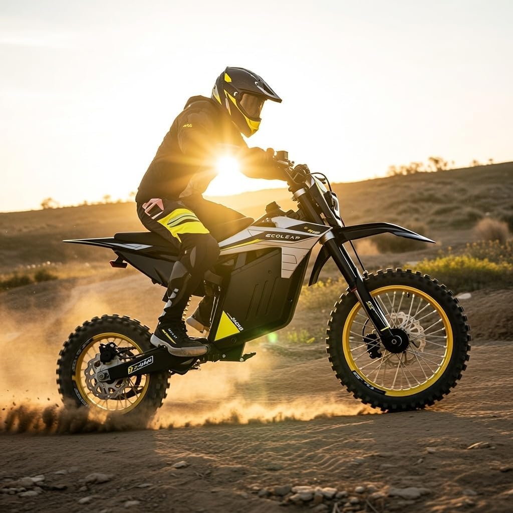 3500W Peak Electric Dirt Bike for Teens & Adults, 37 MPH Off-Road Electric Bike, Up to 55 Mile Range, Dual Suspension, Hydraulic Brakes, 400 lb Load Capacity