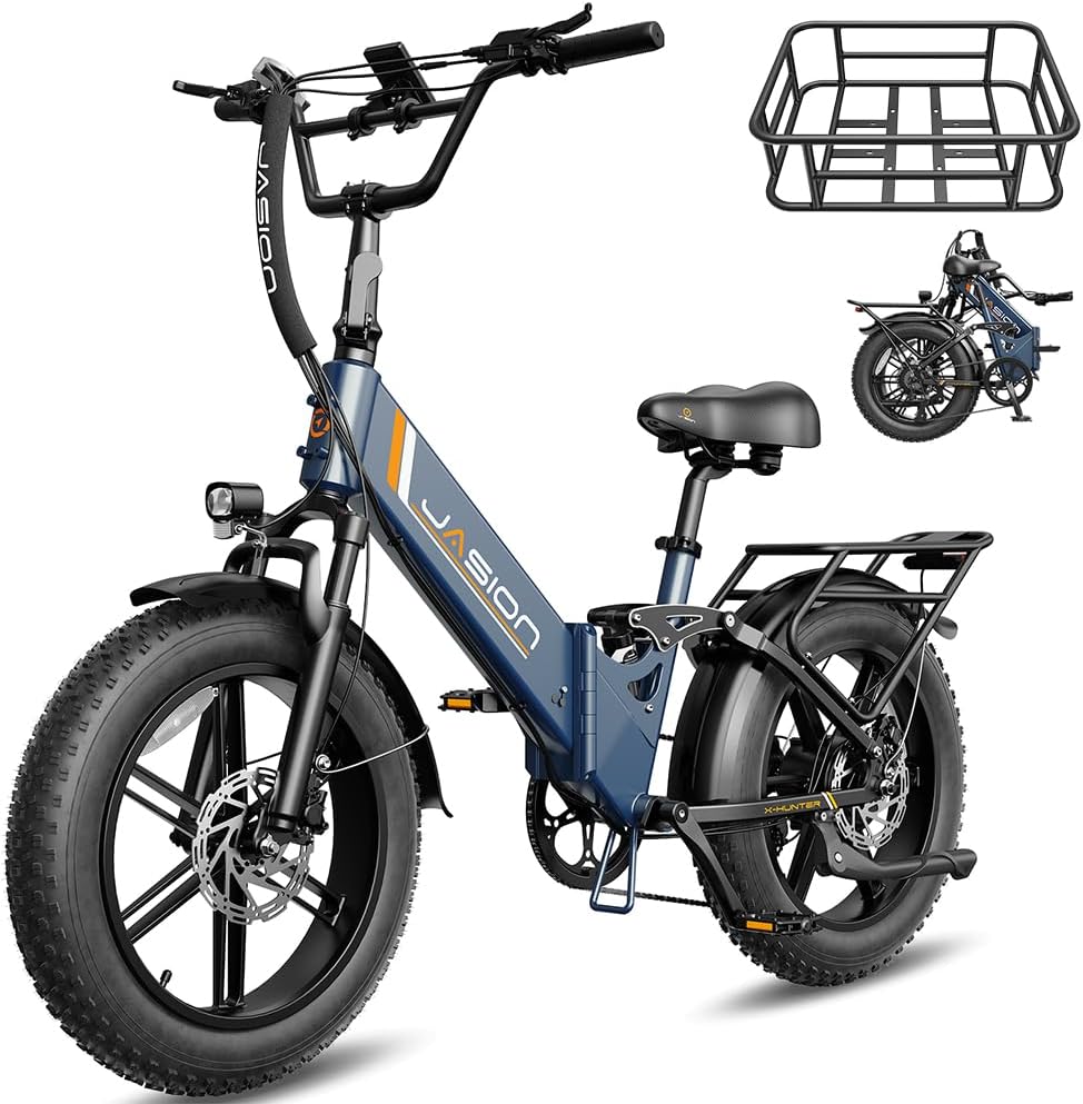 20" Foldable Fat Tire Electric Bike for Adults, 1800W/1400W Peak Motor, Up to 30 MPH, Up to 80/70 Mile Range, All-Terrain Folding E-Bike