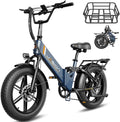 20" Foldable Fat Tire Electric Bike for Adults, 1800W/1400W Peak Motor, Up to 30 MPH, Up to 80/70 Mile Range, All-Terrain Folding E-Bike