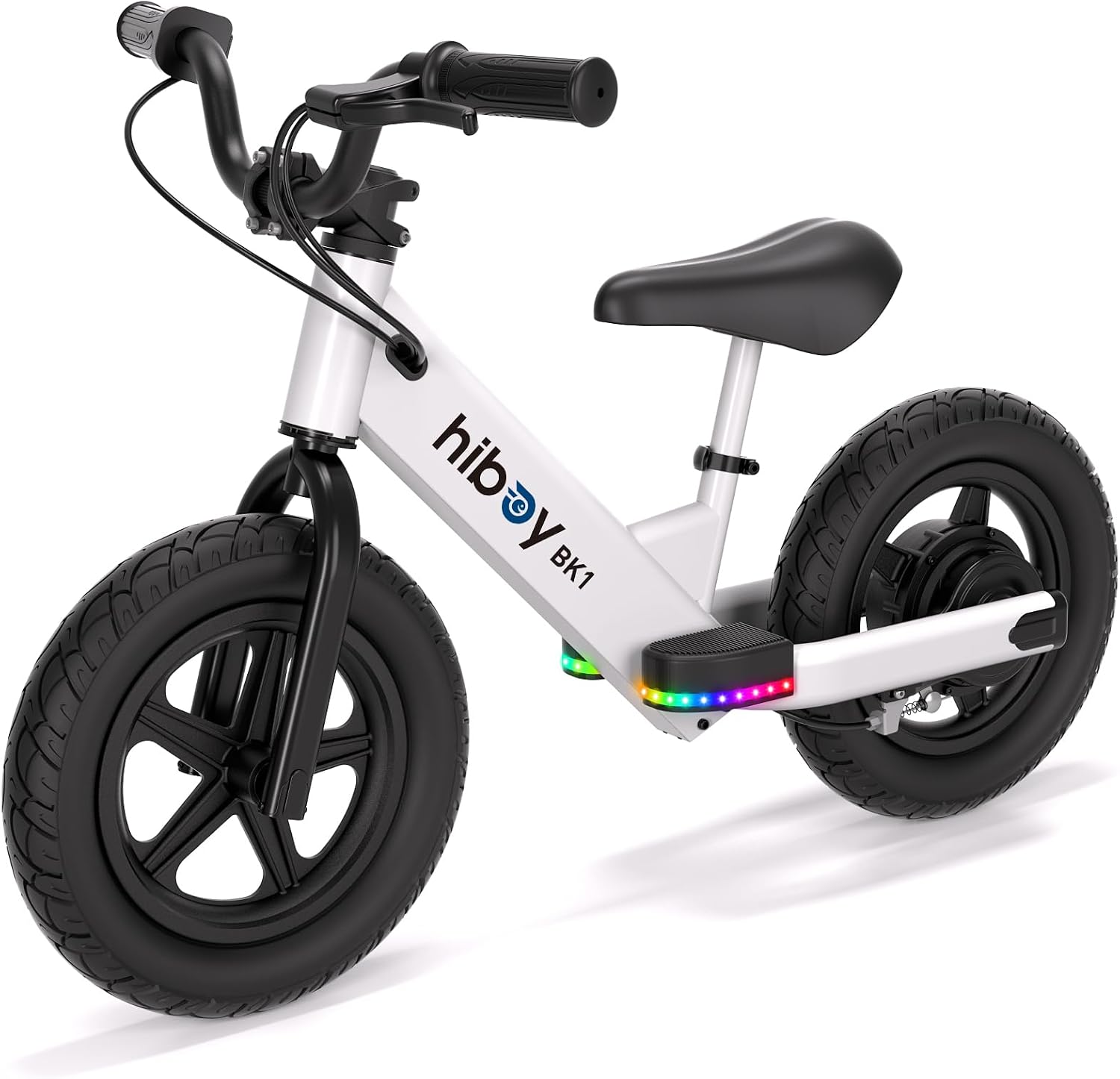 Kids Electric Balance Bike with 12" Tires, Up to 9 MPH, Adjustable Seat, Up to 4.9 Mile Range, Ride-On Bike for Ages 3–5