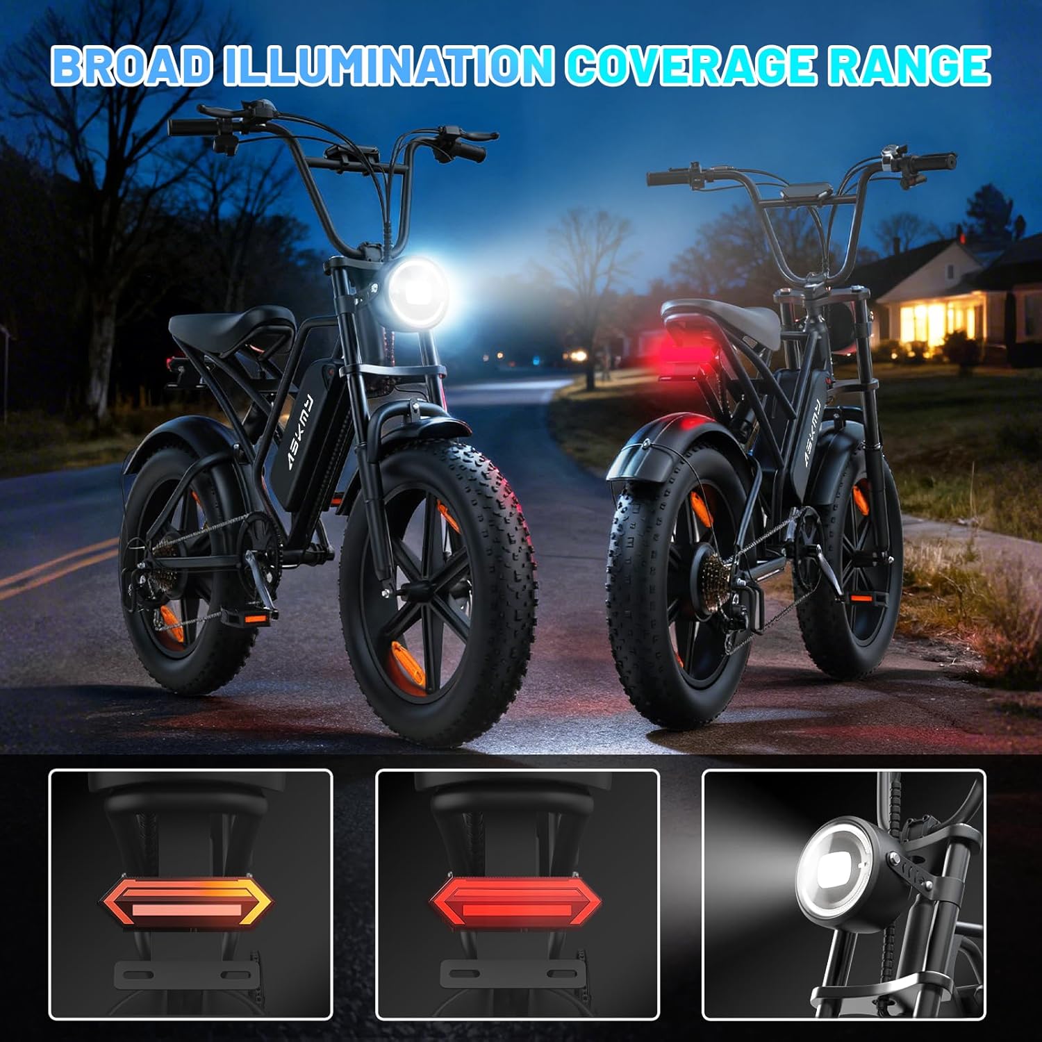 20" Fat Tire Electric Bike for Adults – All-Terrain E-Bike with Removable Power System, Long Range & High-Performance Motor