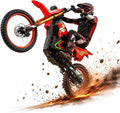 Electric Dirt Bike for Adults, 6000W Peak Mid-Drive Motor, Up to 46 MPH, Up to 60 Mile Range, Full Suspension, Dual Hydraulic Brakes