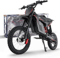 Electric Dirt Bike for Adults & Teens, 3200W Motor, Up to 37 MPH, 14"/12" Fat Tire Off-Road E-Bike, Dual Suspension, Hydraulic Disc Brakes