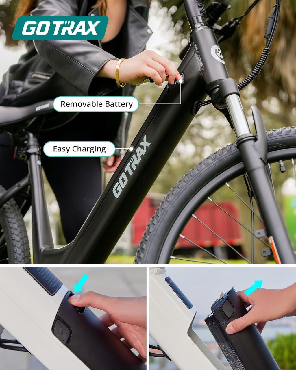 26" Step-Through Electric Bike for Adults – City Commuter E-Bike with Pedal Assist, Front Suspension & 7-Speed Gear System