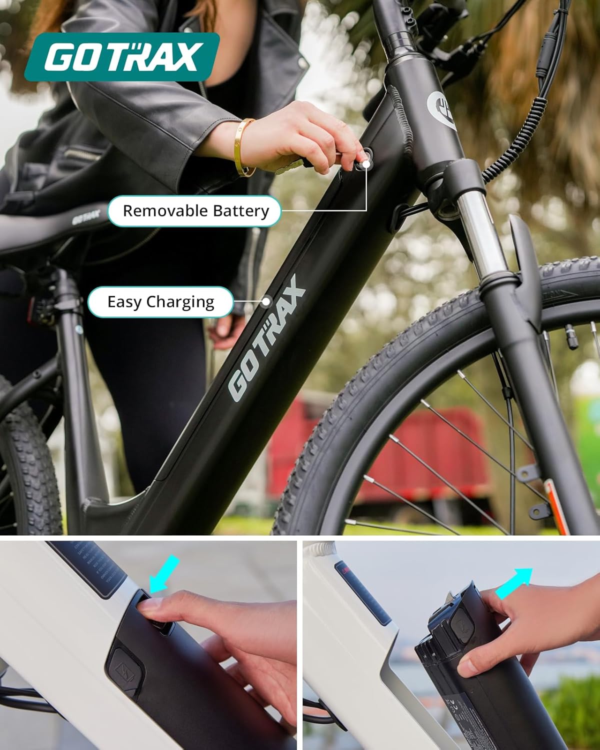 26" Step-Through Electric Bike for Adults – City Commuter E-Bike with Pedal Assist, Front Suspension & 7-Speed Gear System