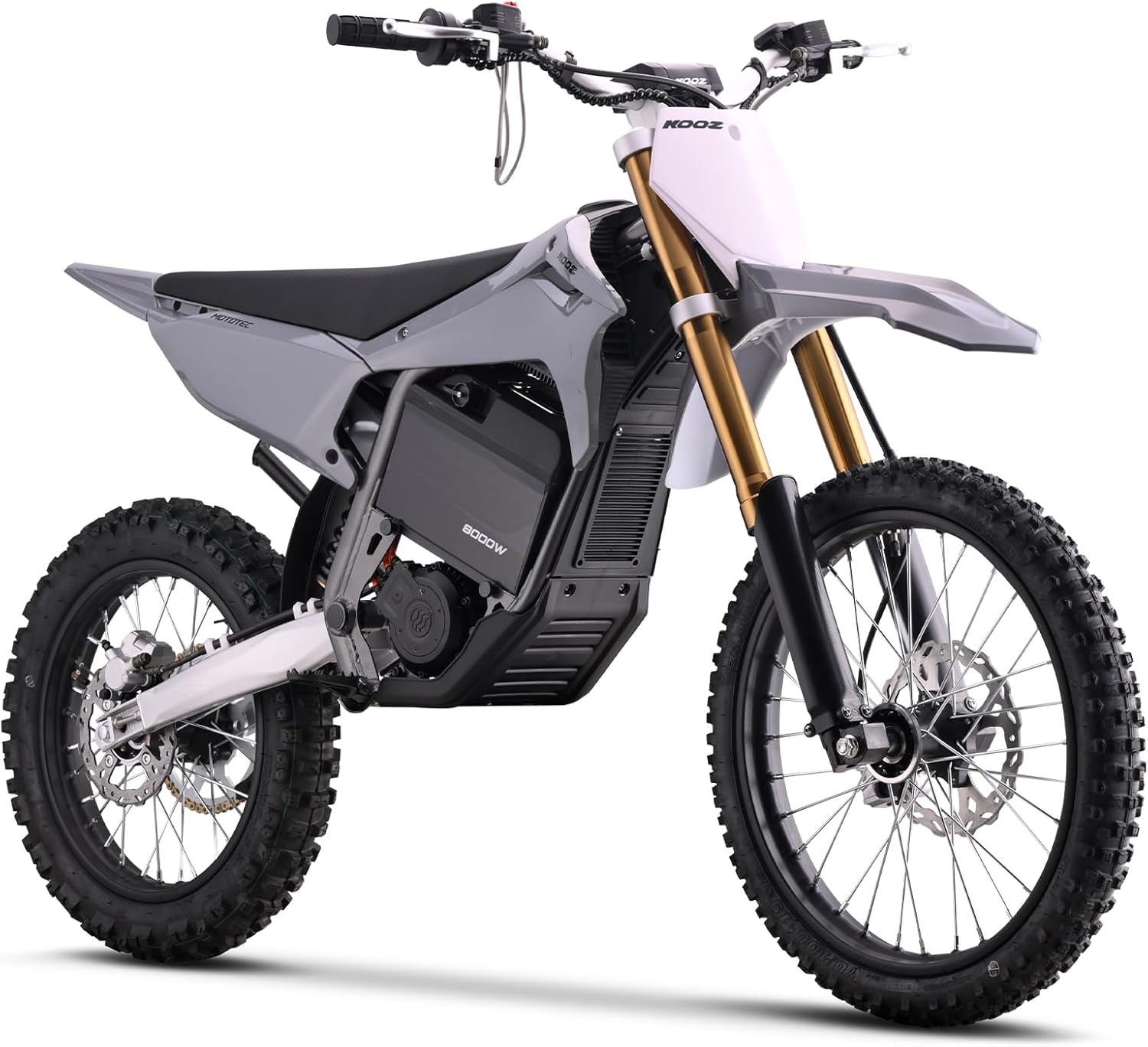 8000W Electric Dirt Bike for Adults, High-Performance Off-Road E-Motorcycle with Up to 56 MPH Speed, Hydraulic Disc Brakes, 19"/16" All-Terrain Tires & Long-Range Power System