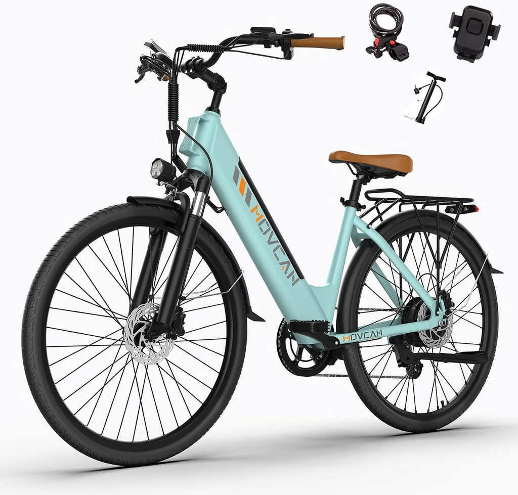 26" Electric City Cruiser Bike for Adults, Peak 1000W Motor, Up to 28 MPH, 7-Speed Commuter E-Bike with Up to 70 Miles Range