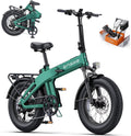 20" Foldable Fat Tire Electric Bike for Adults with 1500W Peak Motor, Hydraulic Brakes, Up to 28 MPH & 65 Miles Range