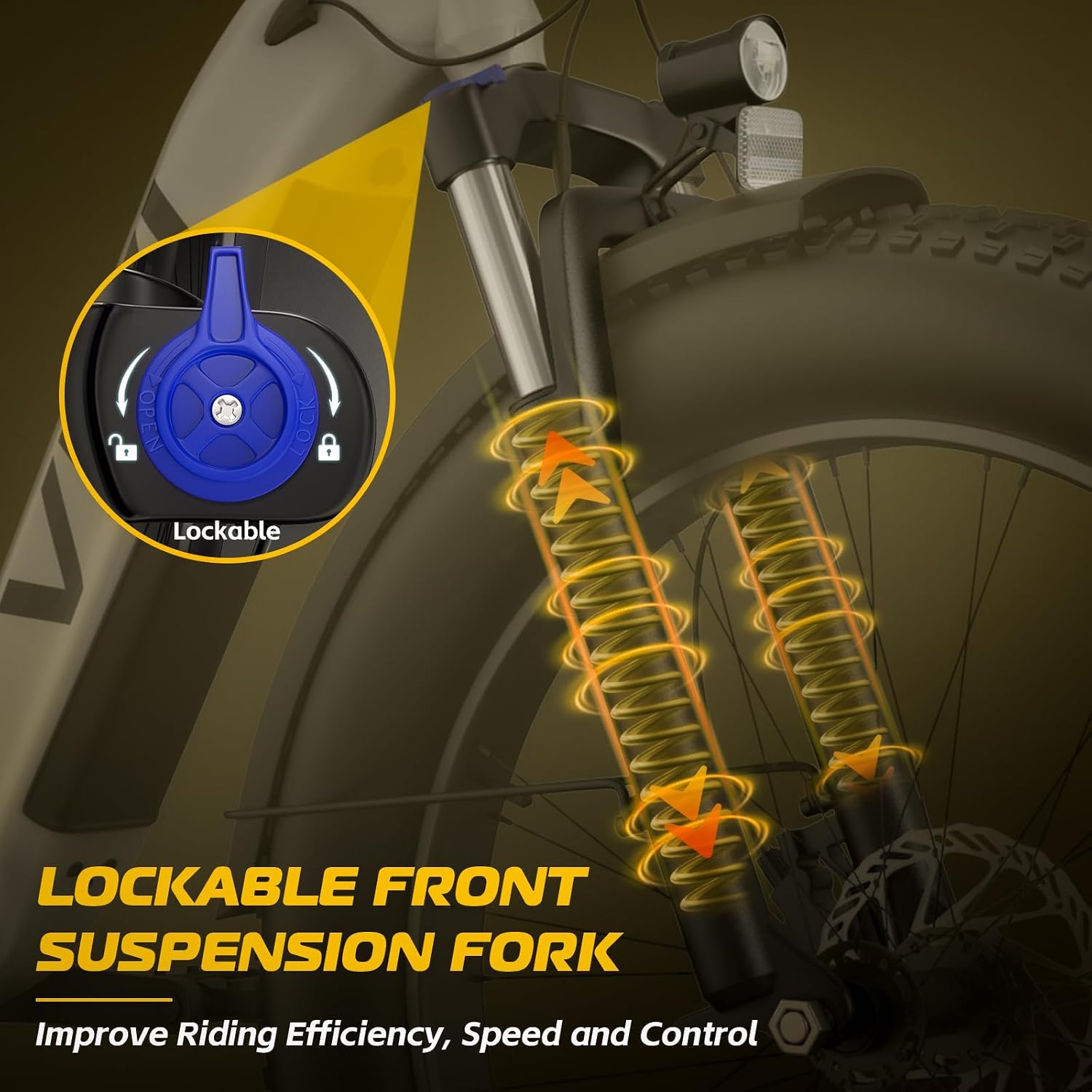 26" × 4.0" Fat Tire Electric Bike for Adults, 750W Motor, Up to 19.8 MPH, 7-Speed All-Terrain Commuter E-Bike