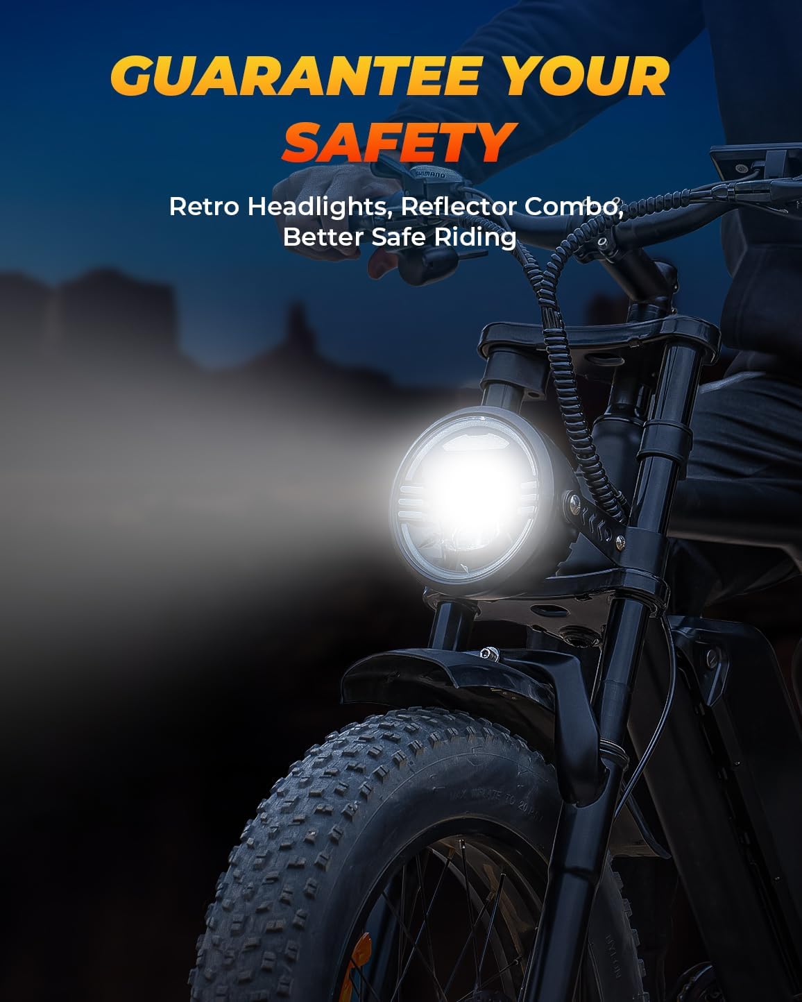20" Fat Tire Electric Bike for Adults, 1500W Peak Motor, Up to 33 MPH, Up to 40–75 Mile Range, 7-Speed Full Suspension All-Terrain E-Bike