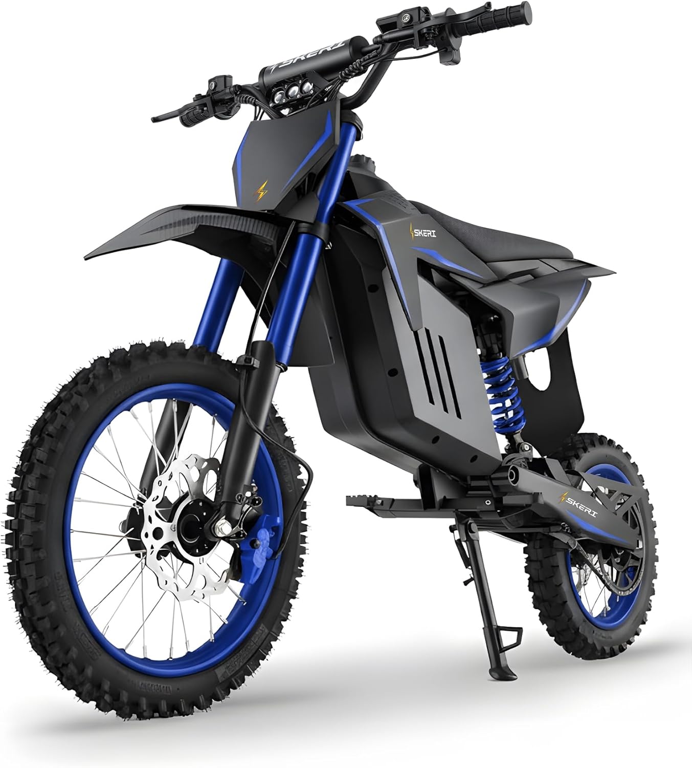 Electric Dirt Bike for Adults & Teens, 3200W Motor, Up to 37 MPH, 14"/12" Fat Tire Off-Road E-Bike, Dual Suspension, Hydraulic Disc Brakes