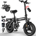14"/16" Foldable Electric Bike for Adults & Teens, 400W Motor, Mini Commuter E-Bike with Up to 75 Miles Pedal-Assist Range