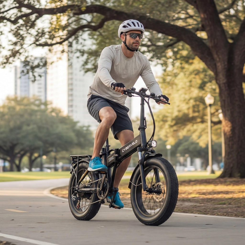 20" Foldable Fat Tire Electric Bike for Adults, Peak 1000W Motor, 7-Speed Commuter E-Bike with Up to 60 Miles Range