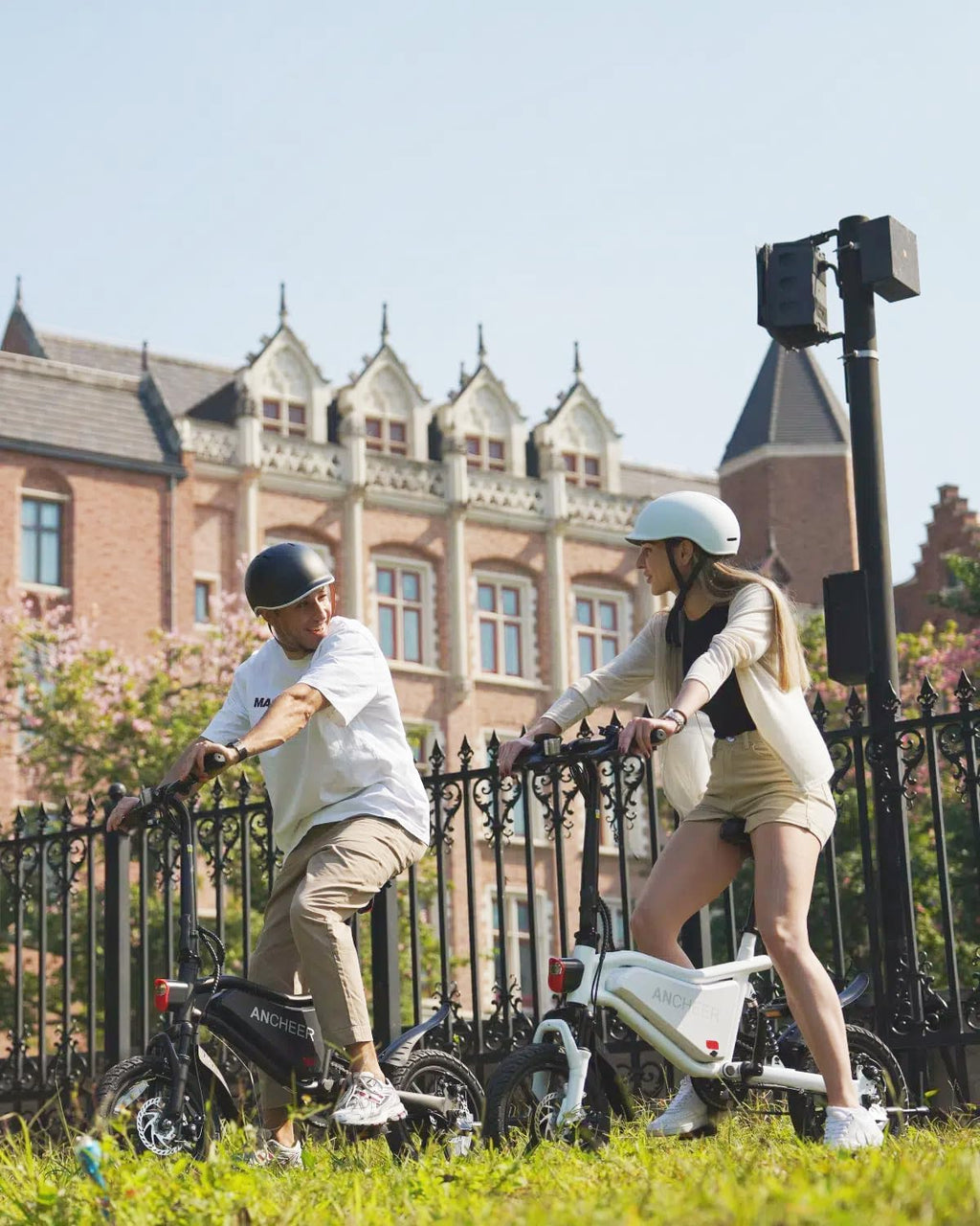 14" Foldable Electric Bike for Adults & Teens, 500W Peak Motor, Up to 19.8 MPH, Triple Shock Absorption, Compact Commuter E-Bike with Cruise Control