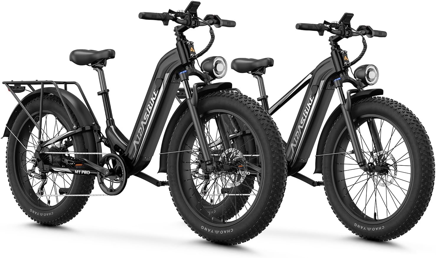 Electric Mountain Bike Combo for Adults, 1800W Peak Motor, 26" × 4.0" Fat Tires, 7-Speed All-Terrain E-Bikes, Up to 85 Mile Range