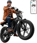 20" × 4.0" Fat Tire Electric Bike for Adults, 1500W Peak Motor, Up to 70–130 Mile Range, 7-Speed All-Terrain Commuter E-Bike