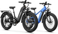 Electric Fat Tire Mountain Bike Combo for Adults – All-Terrain E-Bikes with High-Power Motor, Long Range & 7-Speed Gear System