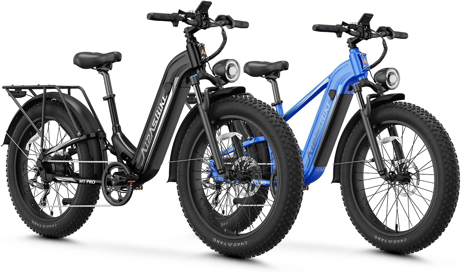 Electric Fat Tire Mountain Bike Combo for Adults – All-Terrain E-Bikes with High-Power Motor, Long Range & 7-Speed Gear System