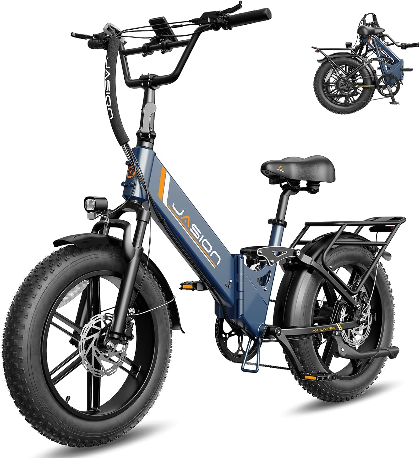 20" Foldable Fat Tire Electric Bike for Adults, Peak 1800W Motor, Up to 30 MPH, All-Terrain E-Bike with Up to 80 Miles Range