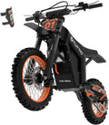 2000W Adult Electric Pit Bike – 14"/12" Staggered Fat Tires, 48V 21Ah Off-Road Electric Motorcycle with Dual Hydraulic Brakes