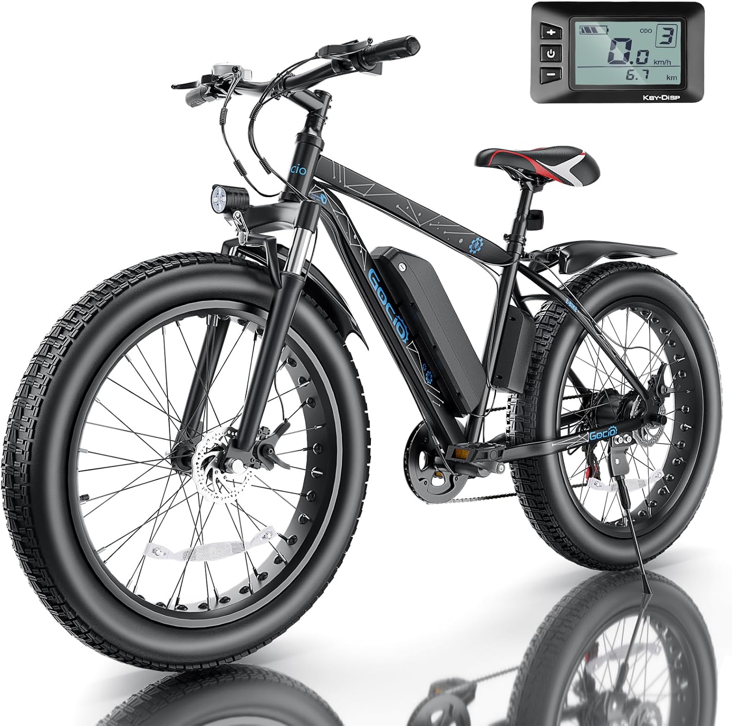 26" Fat Tire Electric Bike for Adults with 750W Motor, Dual Suspension, All-Terrain Design & Up to 40 Miles Range