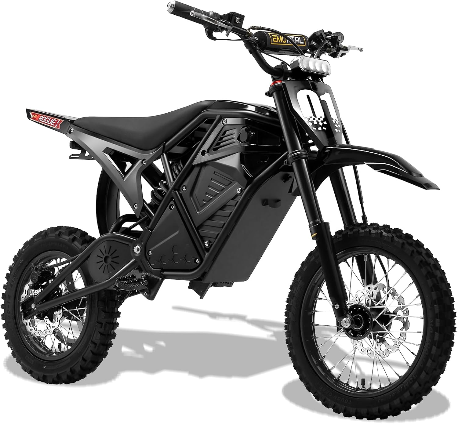 Off-Road Electric Dirt Bike for Teens & Adults – 3600W Mid-Drive Motor, 38 MPH Electric Motorcycle with Nitrogen Shock Absorbers