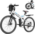 26" Foldable Electric Bike for Adults, 750W Peak Motor, Up to 20 MPH, Up to 55 Mile Range, Dual Suspension, Commuter Pedal Assist E-Bike