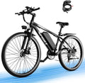 26" Electric Mountain Bike for Adults, 1500W Peak Motor, Up to 25 MPH, Up to 65 Mile Range, Commuter E-Bike with Removable Power Pack