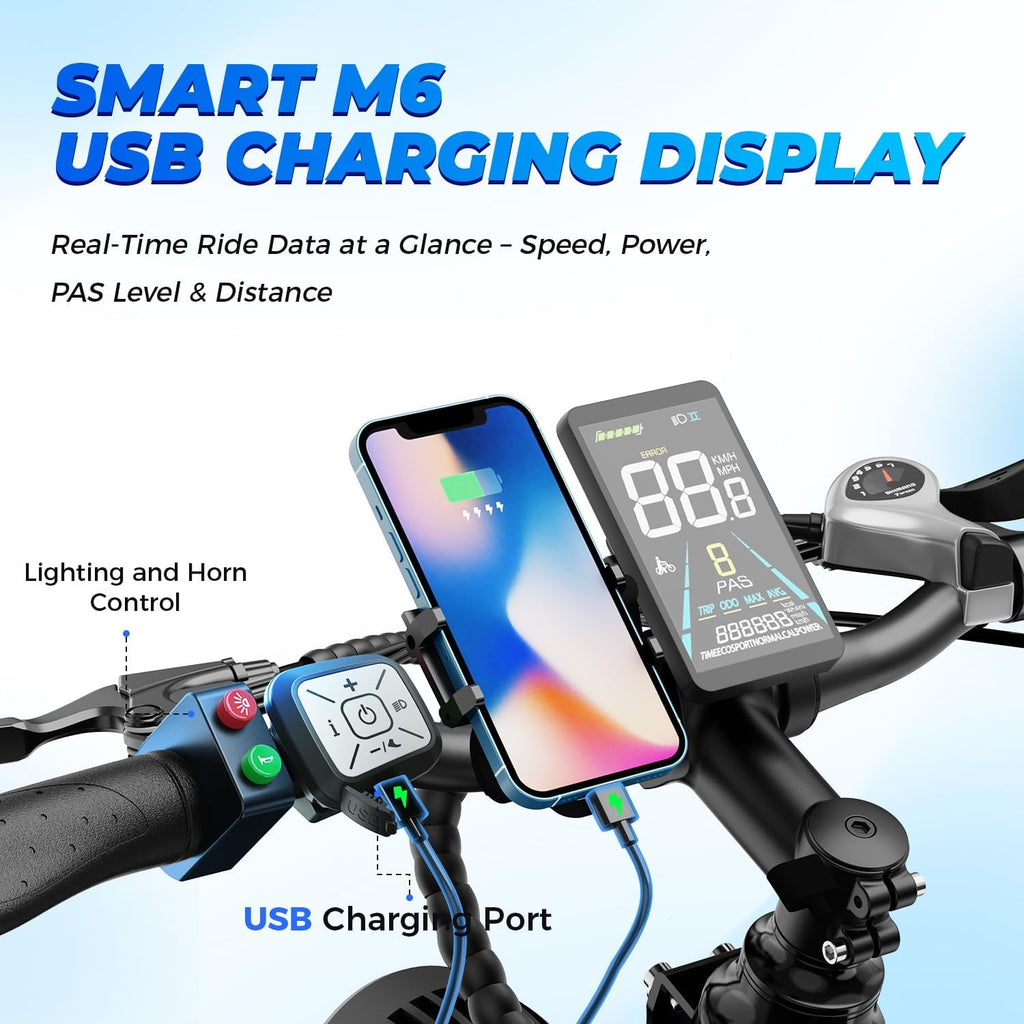 Electric Mountain Bike Combo for Adults, 1800W Peak Motor, 26" × 4.0" Fat Tires, 7-Speed All-Terrain E-Bikes, Up to 85 Mile Range