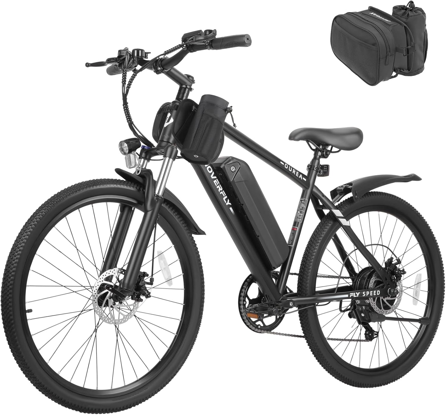 750W/500W Peak Electric Bike for Adults, 26"/16" E-Bike Options, Up to 15.5–20 MPH Speed, Removable Power Pack, UL 2849 Certified Commuter & Trail Bicycle