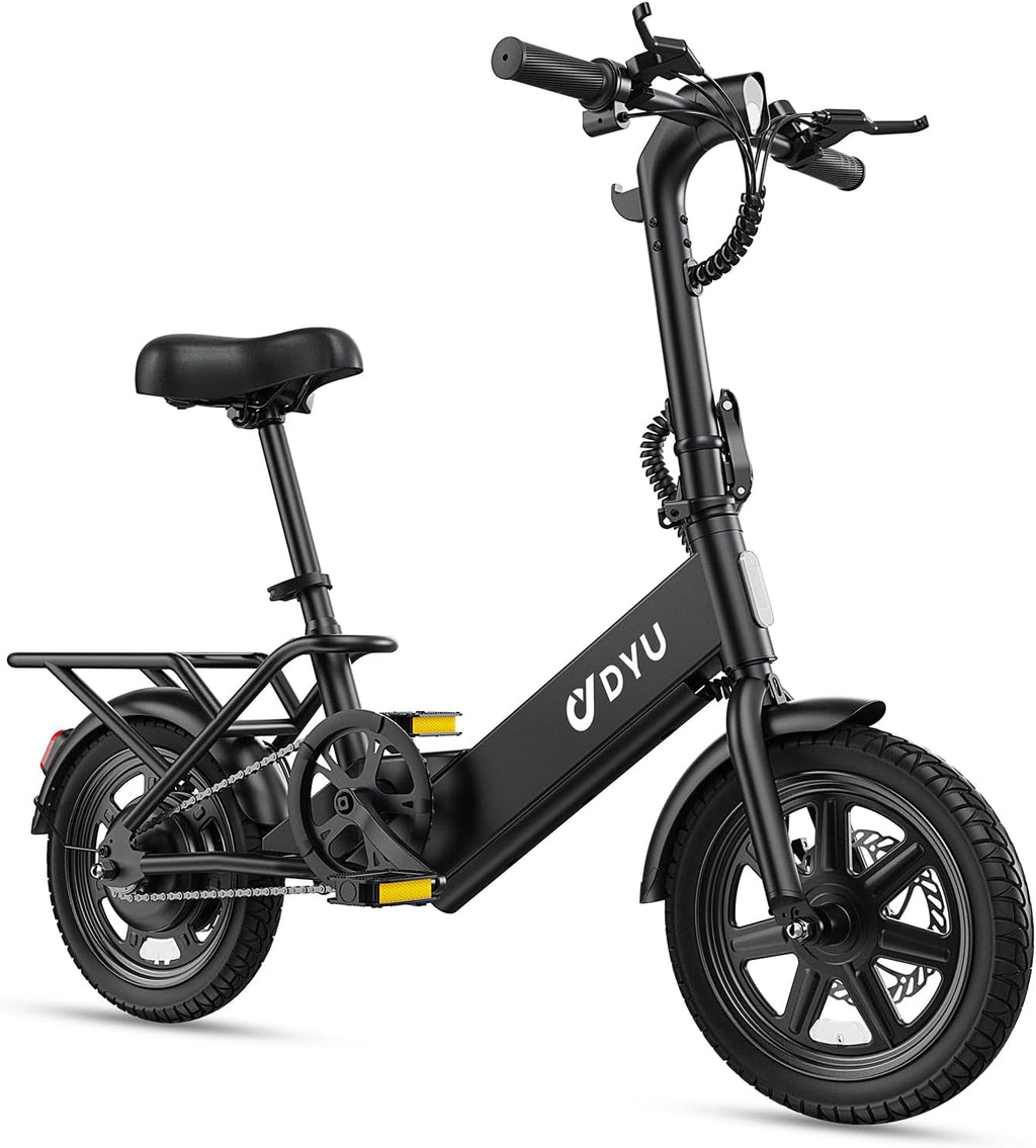 Folding Electric Bike for Adults & Teens with 350W Motor, 3 Assist Levels, Dual Disc Brakes & Commuter Design