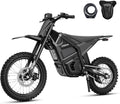Electric Dirt Bike, 5500W Peak Mid-Drive Motor, Up to 50 MPH, 60 Mile Range, Hydraulic Brakes, Dual Suspension, Off-Road Electric Bike