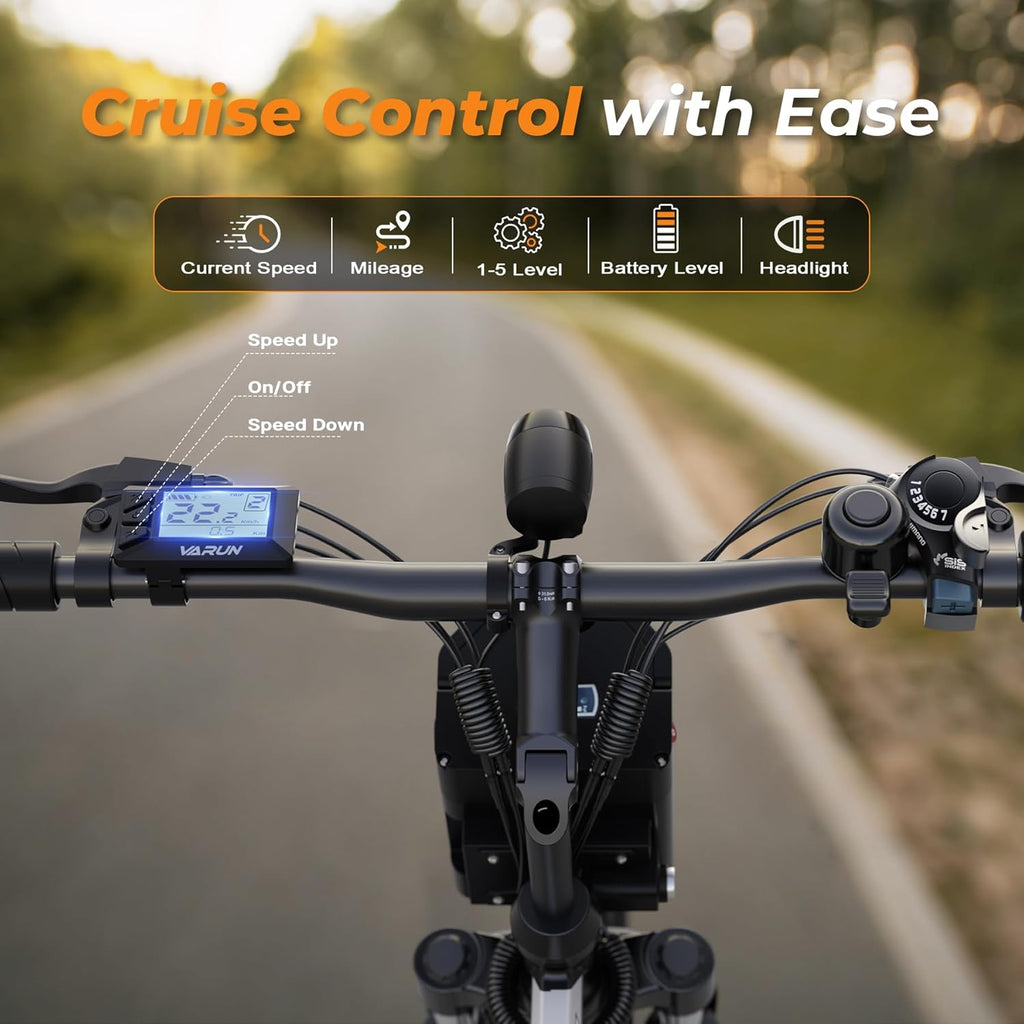 26" Foldable Electric Bike for Adults, Peak 750W Motor, Up to 20 MPH, All-Terrain E-Bike with Full Suspension & Up to 50 Miles Range