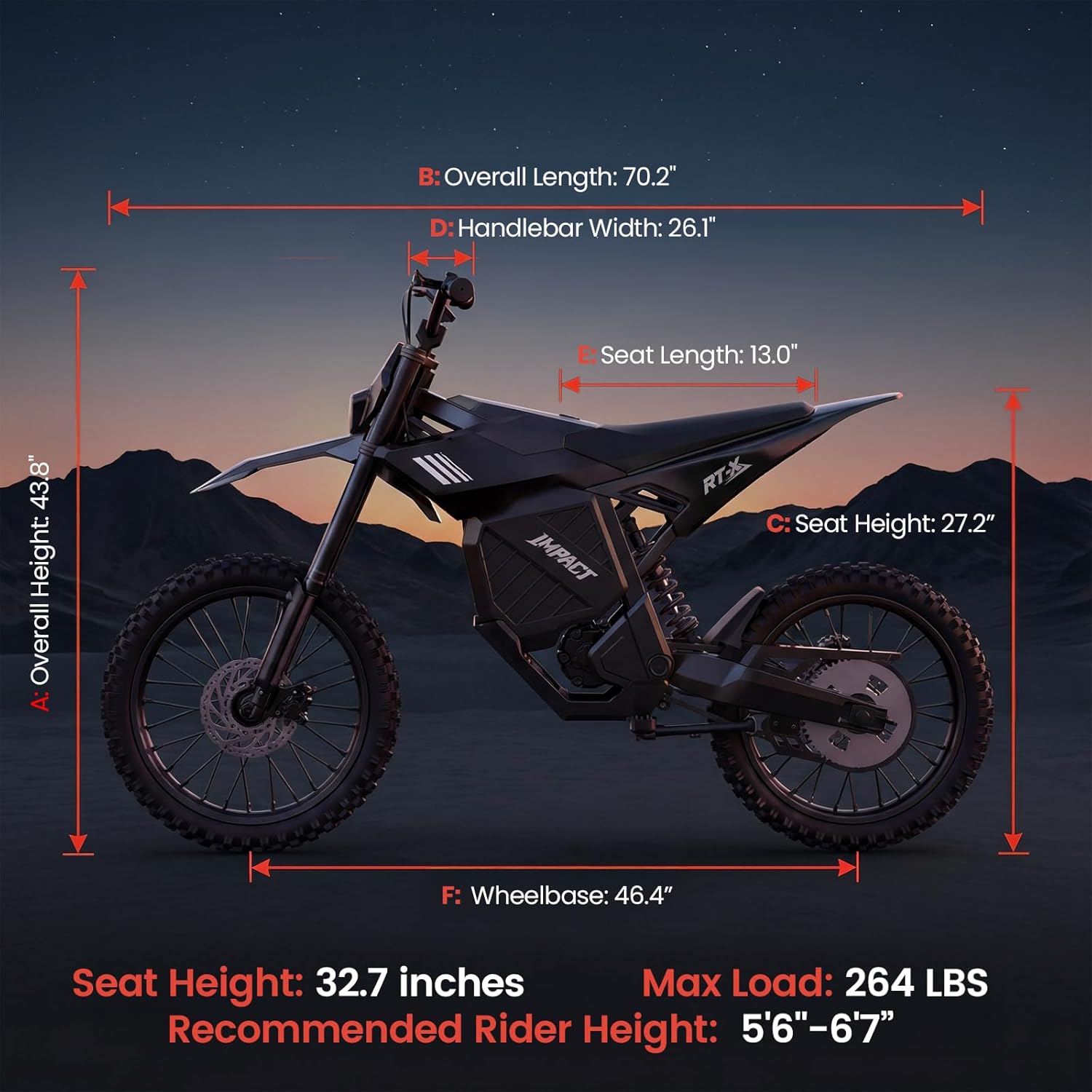 Electric Dirt Bike for Adults, Peak 6500W Mid-Drive Motor, Up to 53+ MPH, Long-Range Off-Road Electric Motorcycle with Hydraulic Dual Suspension