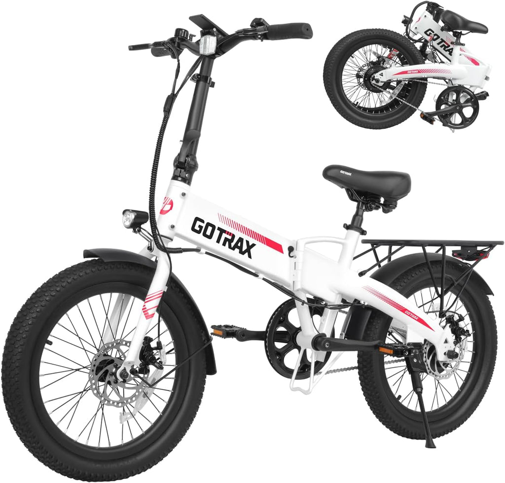 20" Folding Electric Bike for Adults, Peak 500W Motor, Up to 20 MPH, Long-Range Commuter E-Bike with LCD Display & 5 Pedal Assist Levels