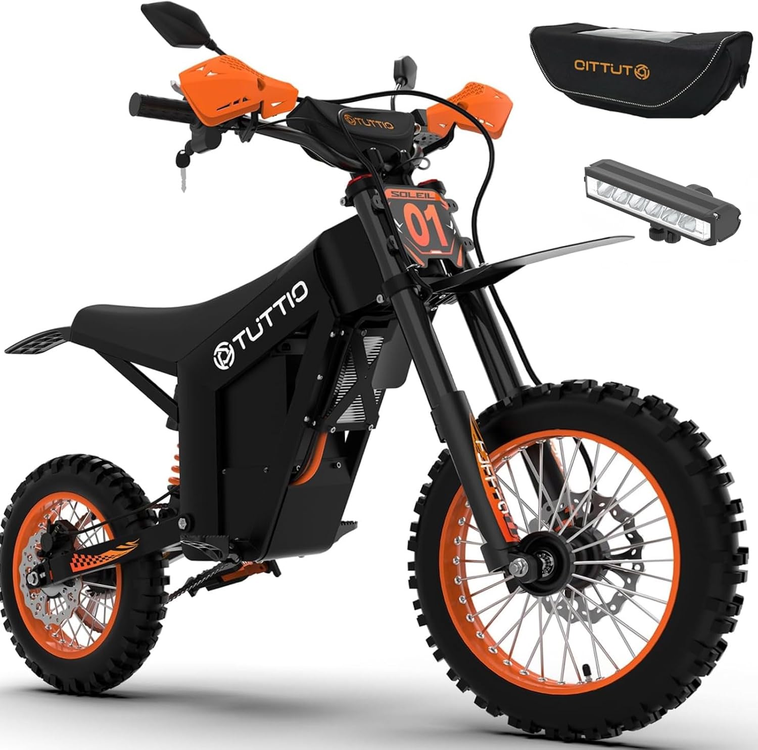 Electric Dirt Bike for Adults, Peak 3000W Motor, High-Torque Off-Road E-Bike with Hydraulic Brakes