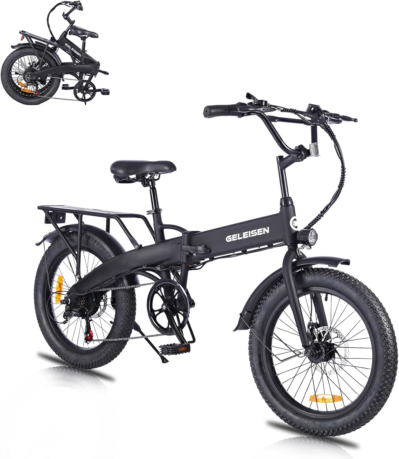 14" Mini Foldable Electric Bike for Adults – 700W Peak Motor, Removable 48V E-Bike for Commuting