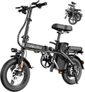 14" Foldable Electric Bike for Adults, Compact E-Bike with 700W Peak Motor, Up to 30–60 Miles Range, Removable Power Pack, Portable Electric Bicycle for City Commuting