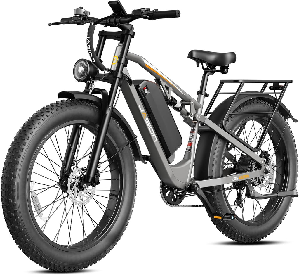 2500W Peak Electric Bike for Adults, 26" Fat Tire E-Bike with Dual Suspension, Hydraulic Disc Brakes, High-Capacity Power System & All-Terrain Off-Road Design