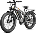 2500W Peak Electric Bike for Adults, 26" Fat Tire E-Bike with Dual Suspension, Hydraulic Disc Brakes, High-Capacity Power System & All-Terrain Off-Road Design