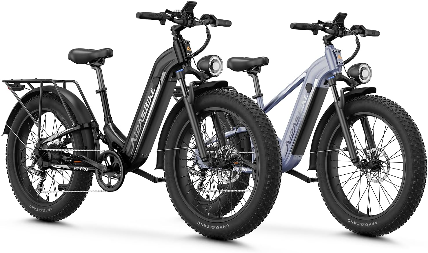 Electric Mountain Bike Combo for Adults, 1800W Peak Motor, 26" × 4.0" Fat Tires, 7-Speed All-Terrain E-Bikes, Up to 85 Mile Range