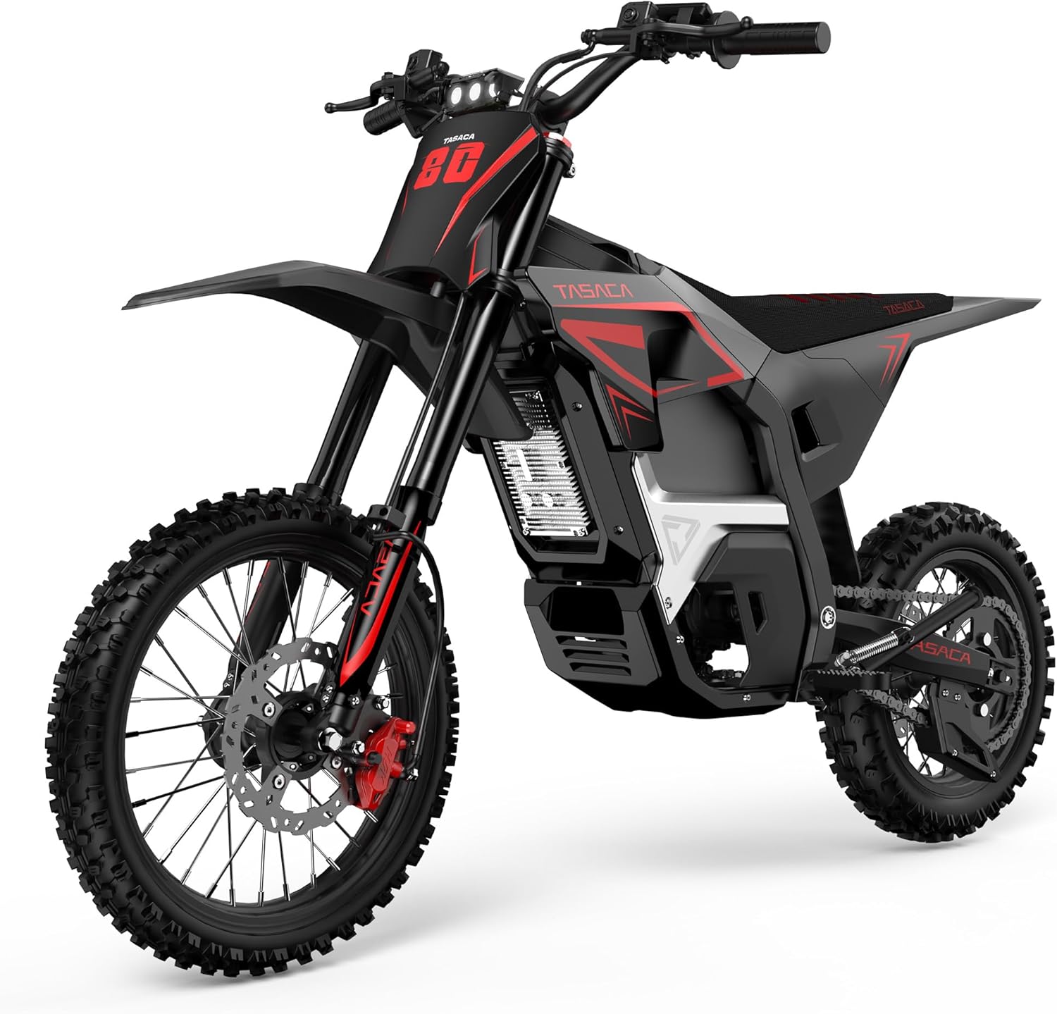 Electric Dirt Bike for Teens, Peak 5500W Motor, Up to 55 MPH, Off-Road Electric Motorcycle with Hydraulic Suspension & Fat Tires
