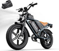 2000W Peak Electric Dirt Bike for Adults, 20" Fat Tire E-Bike with Up to 28 MPH Speed, Dual Suspension & Long-Range Battery Options (70–160 Miles)