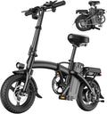 14" Foldable Electric Bike for Adults, 1000W Peak Motor, Up to 45 Mile Range, Compact Commuter E-Bike