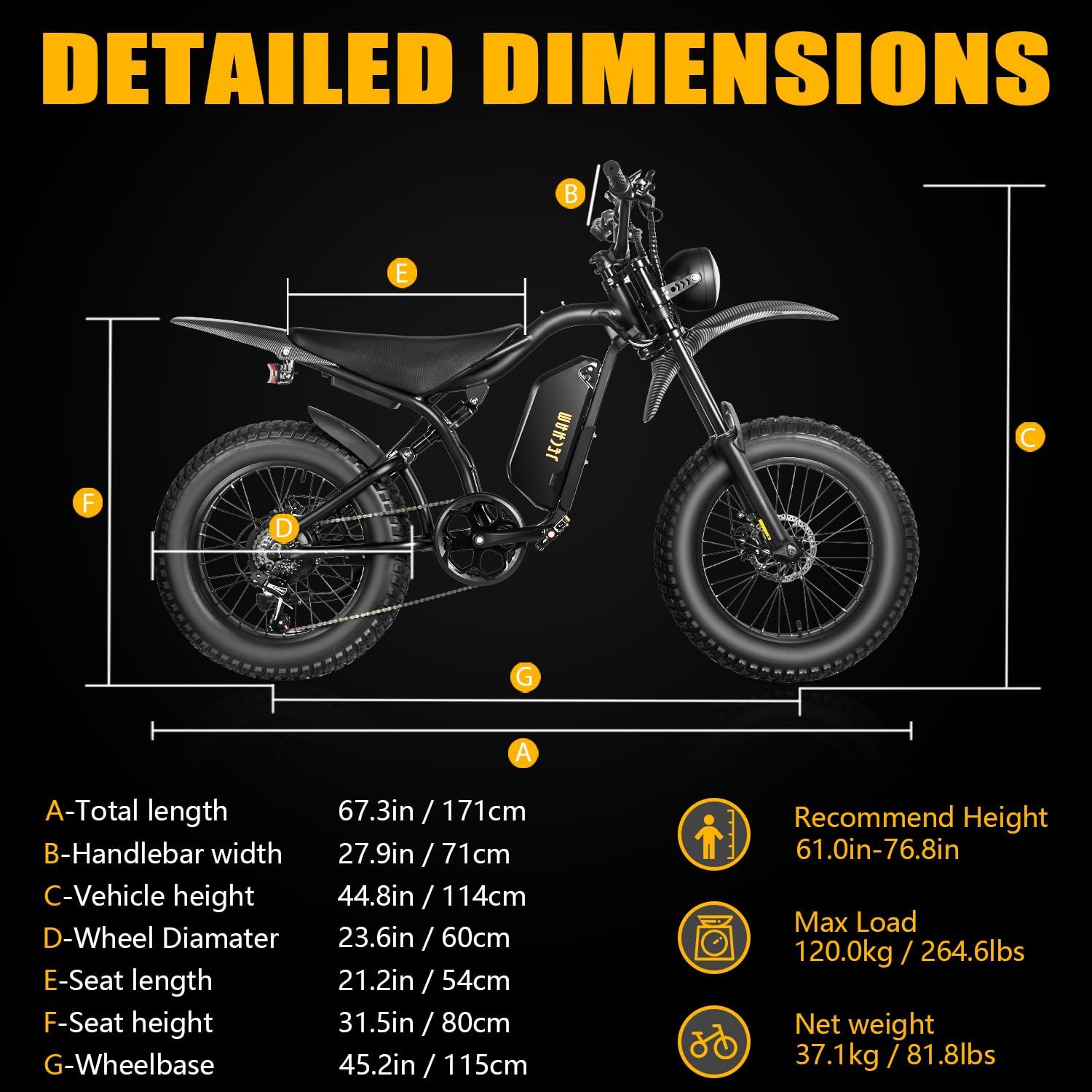 1500W Electric Bike for Adults & Teens, Up to 35 MPH Fat Tire E-Bike with 80+ Miles Range, Inverted Front Fork Suspension, Puncture-Resistant Tires, Easy Assembly