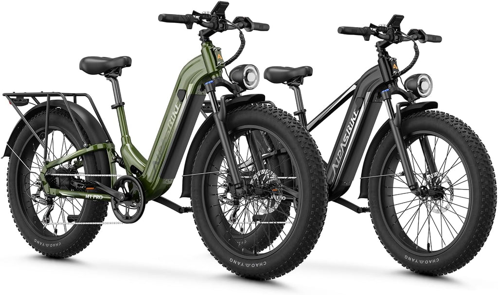 Electric Mountain Bike Combo for Adults, 1800W Peak Motor, 26" × 4.0" Fat Tires, 7-Speed All-Terrain E-Bikes, Up to 85 Mile Range