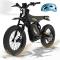 20" Fat Tire Electric Dirt Bike for Adults, 2000W–3000W Peak Motor, Full Suspension, All-Terrain Electric Mountain Bike with Pedals