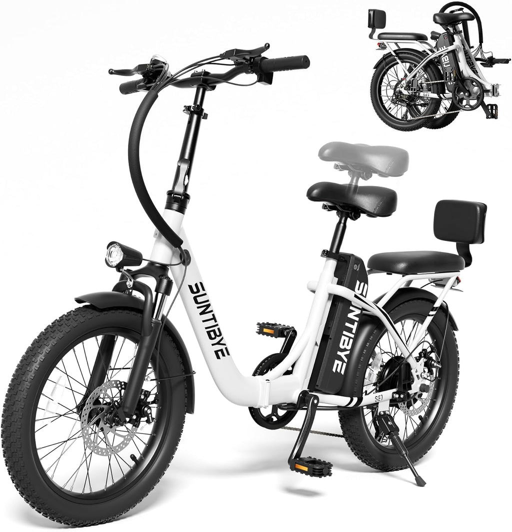20" Foldable Fat Tire Electric Bike for Adults, Peak 1500W Motor, Up to 28 MPH, 7-Speed Commuter E-Bike with Long-Range Performance