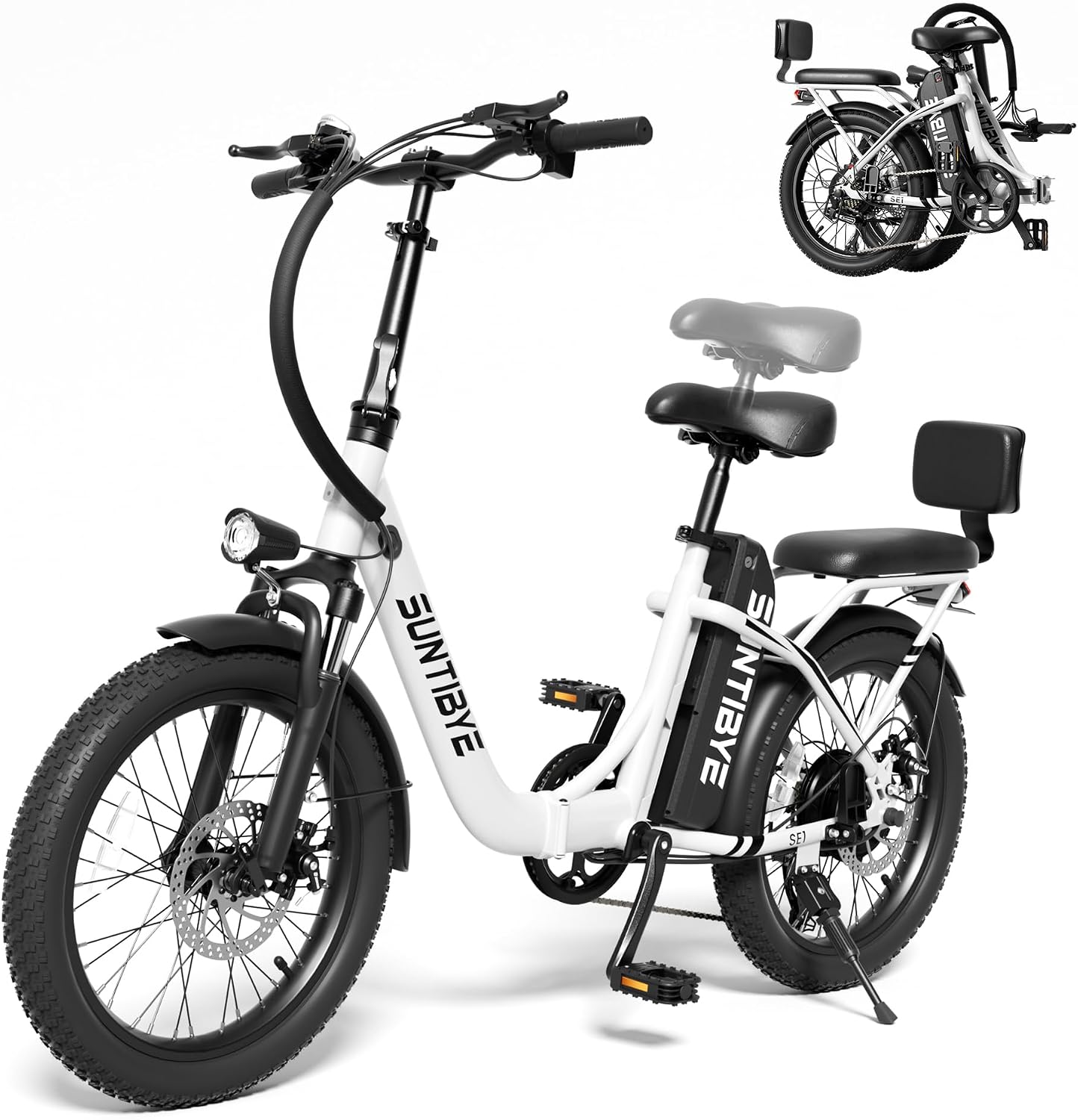 20" Foldable Fat Tire Electric Bike for Adults, Peak 1500W Motor, Up to 28 MPH, 7-Speed Commuter E-Bike with Long-Range Performance