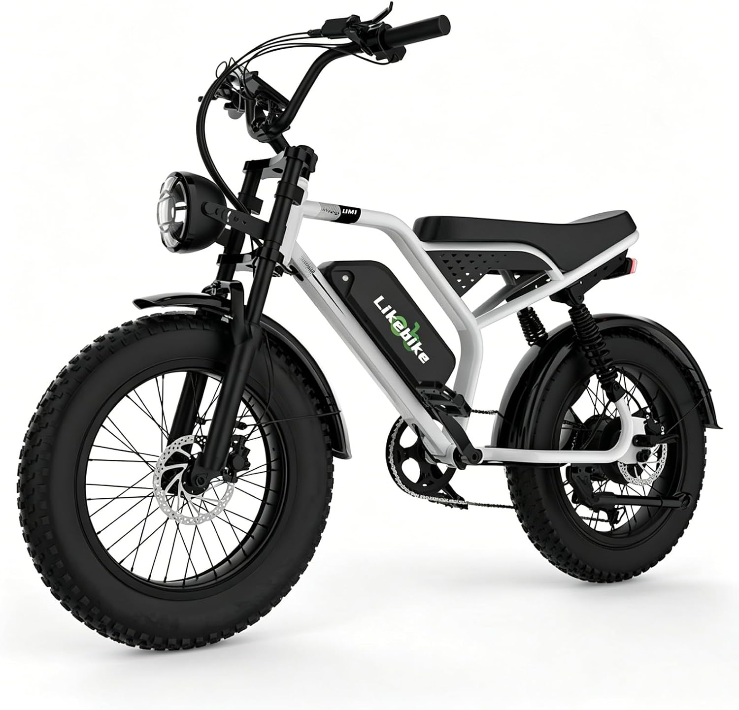 20" Fat Tire Electric Bike for Adults, 1500W–3000W Peak Motor, Up to 28–40 MPH, Up to 100 Mile Range, 7-Speed Full Suspension All-Terrain E-Bike